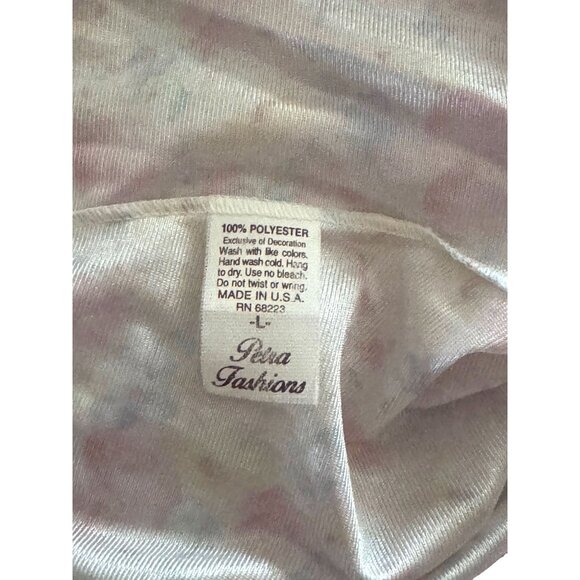 Vintage Petra Fashions Floral Maxi Nightgown Lingerie With Lace Trim - Picture 8 of 15